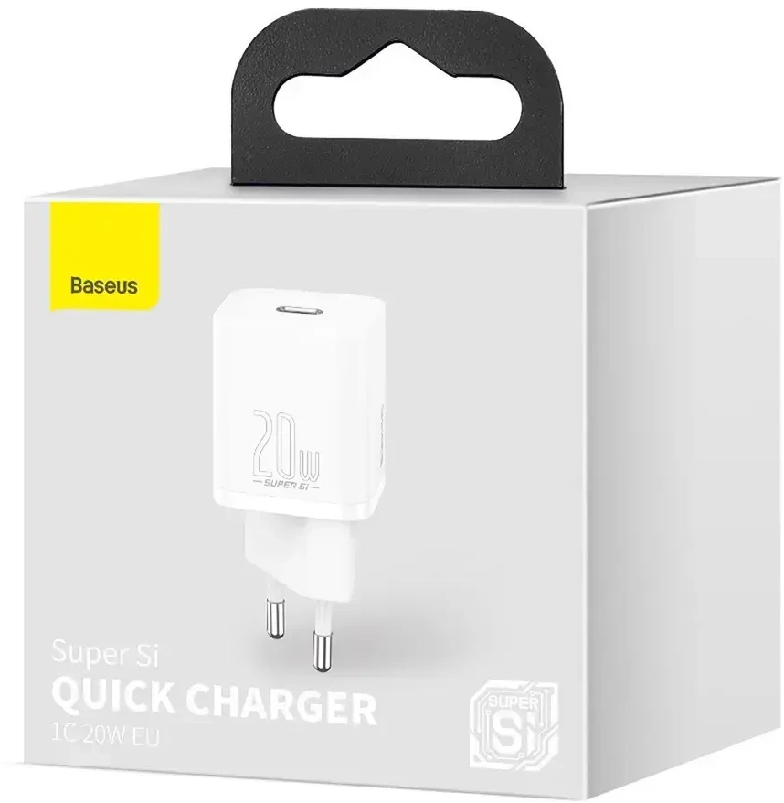 Baseus Super Si greitas įkroviklis 1C 20W - Baltas