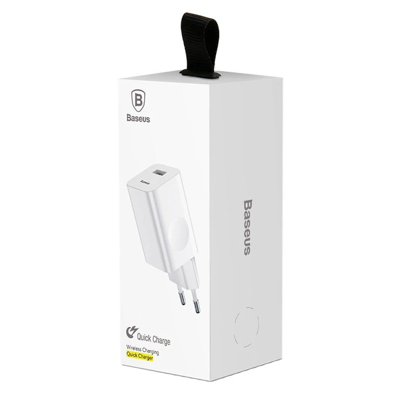 Charger Baseus CCALL-BX02 (USB 3.0, baltos spalvos)