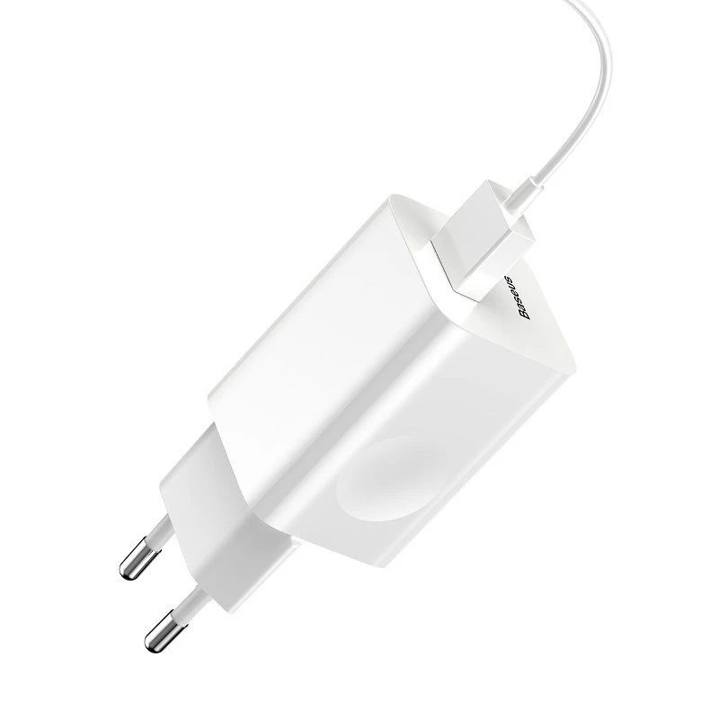 Charger Baseus CCALL-BX02 (USB 3.0, baltos spalvos)