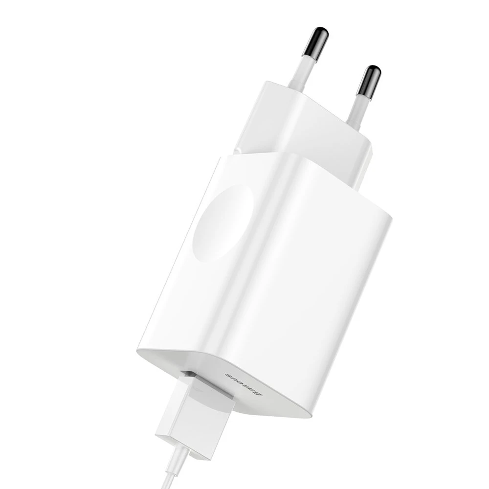 Charger Baseus CCALL-BX02 (USB 3.0, baltos spalvos)