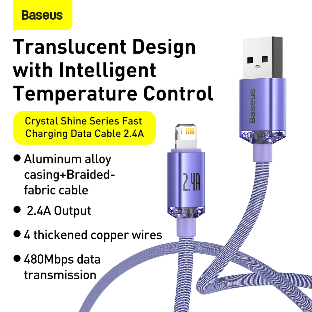 Baseus LAIDAS „Lightning“–USB 1,2 m