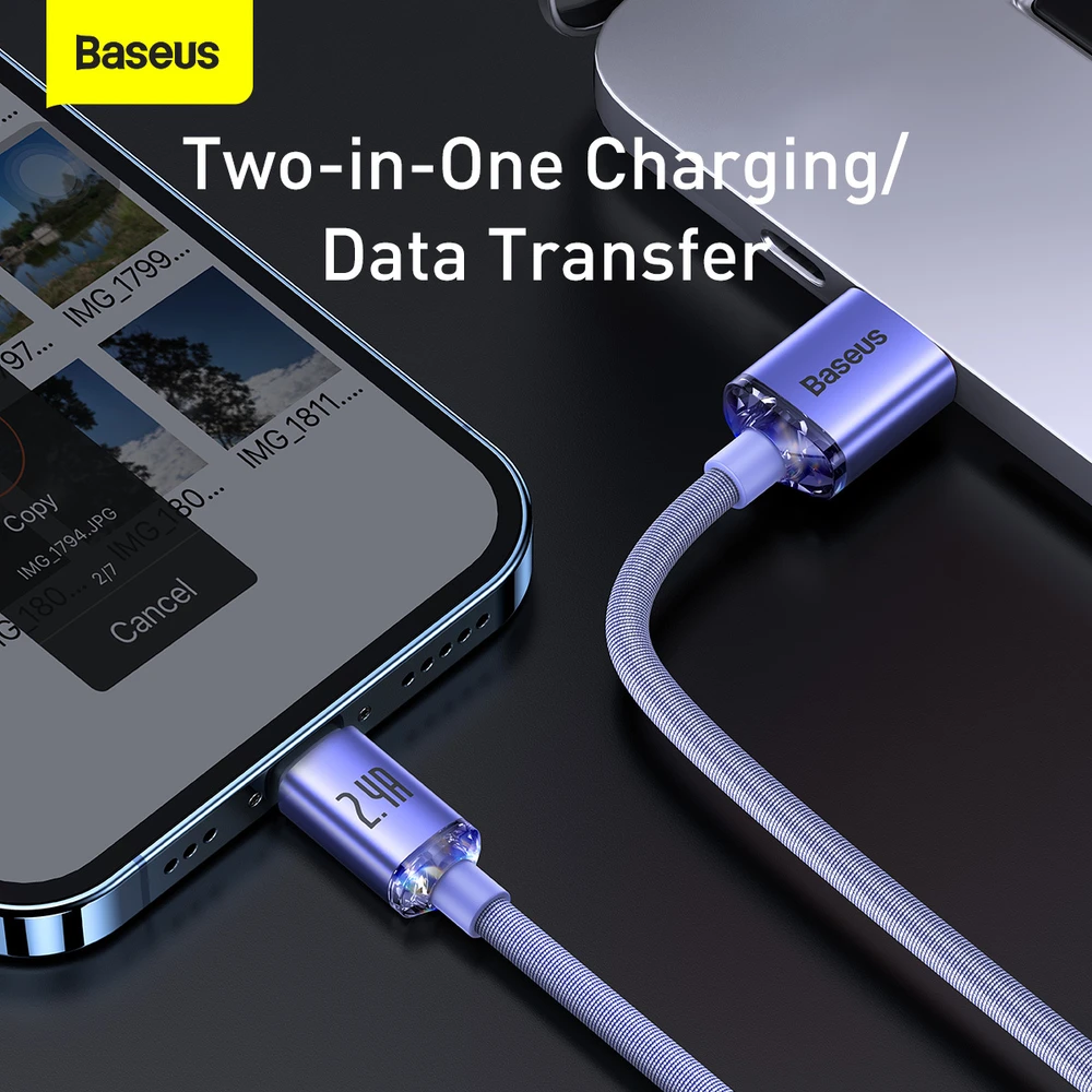 Baseus LAIDAS „Lightning“–USB 1,2 m
