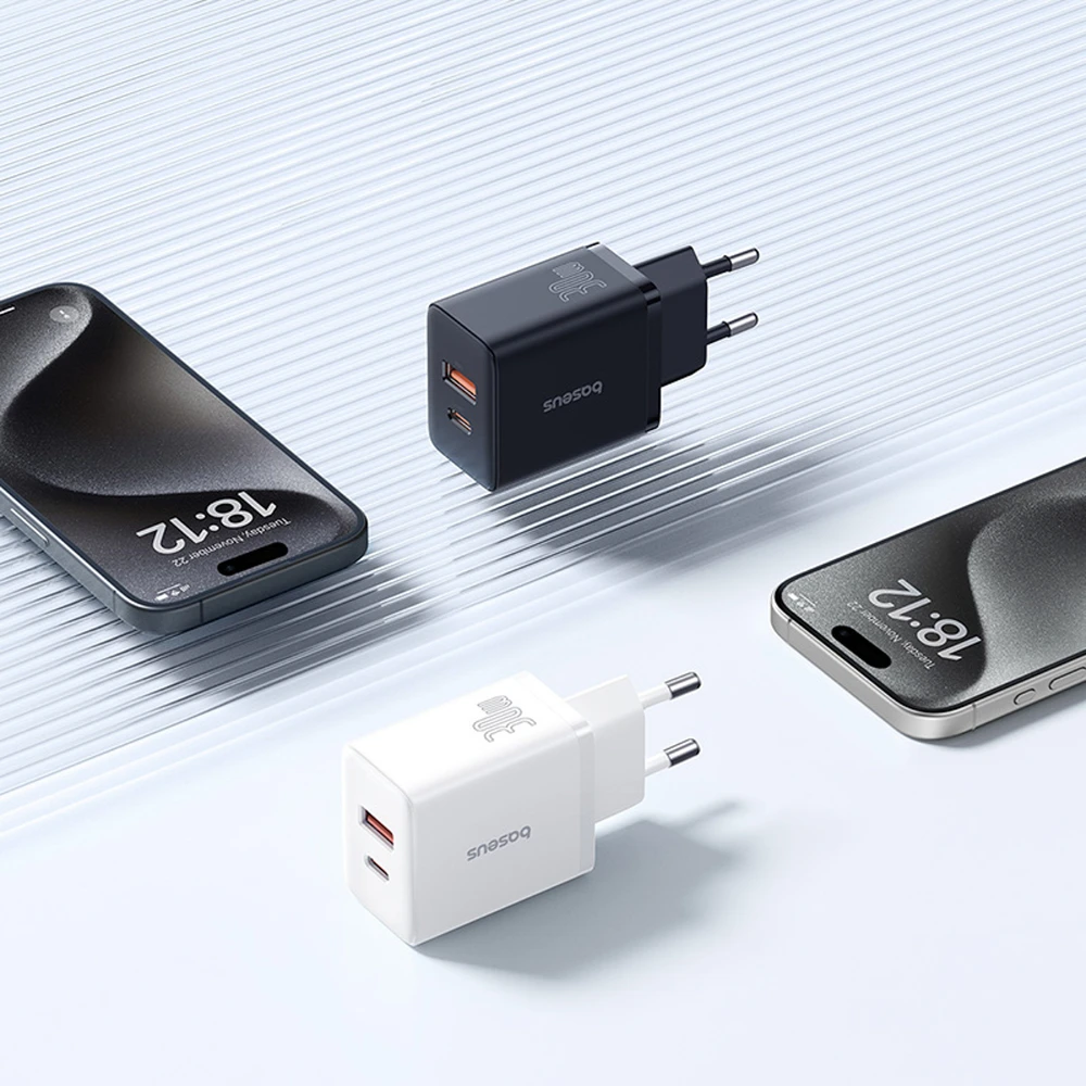 Baseus Cube Pro 30W USB-C USB-A - juoda