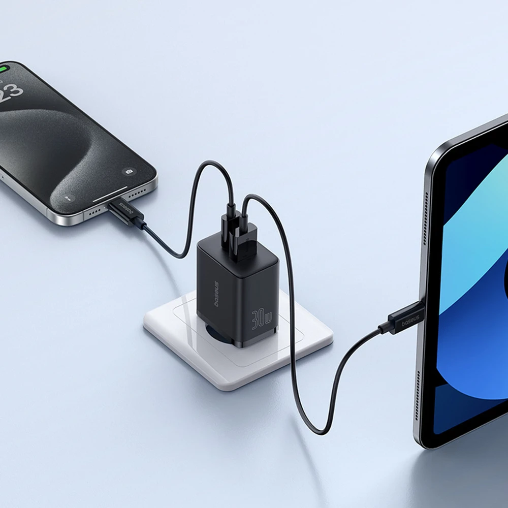 Baseus Cube Pro 30W USB-C USB-A - juoda