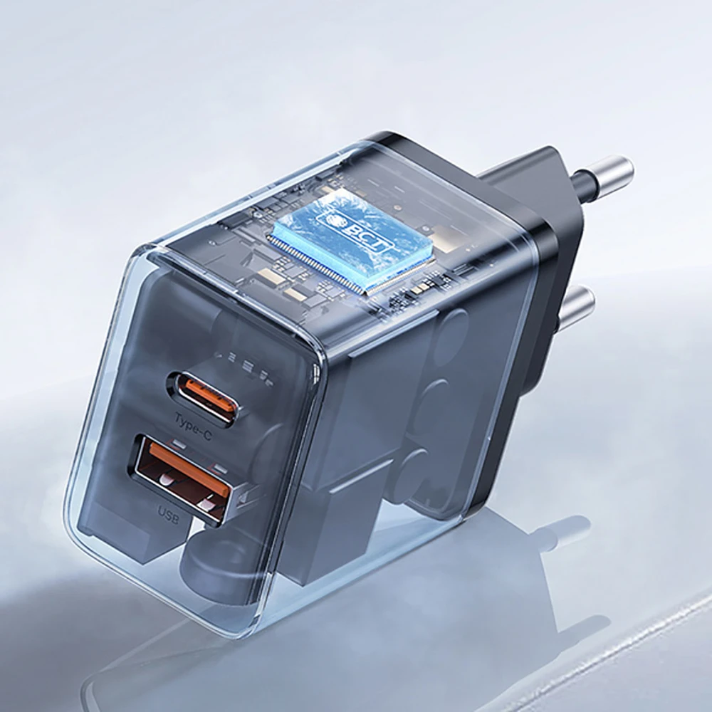 Baseus Cube Pro 30W USB-C USB-A - juoda