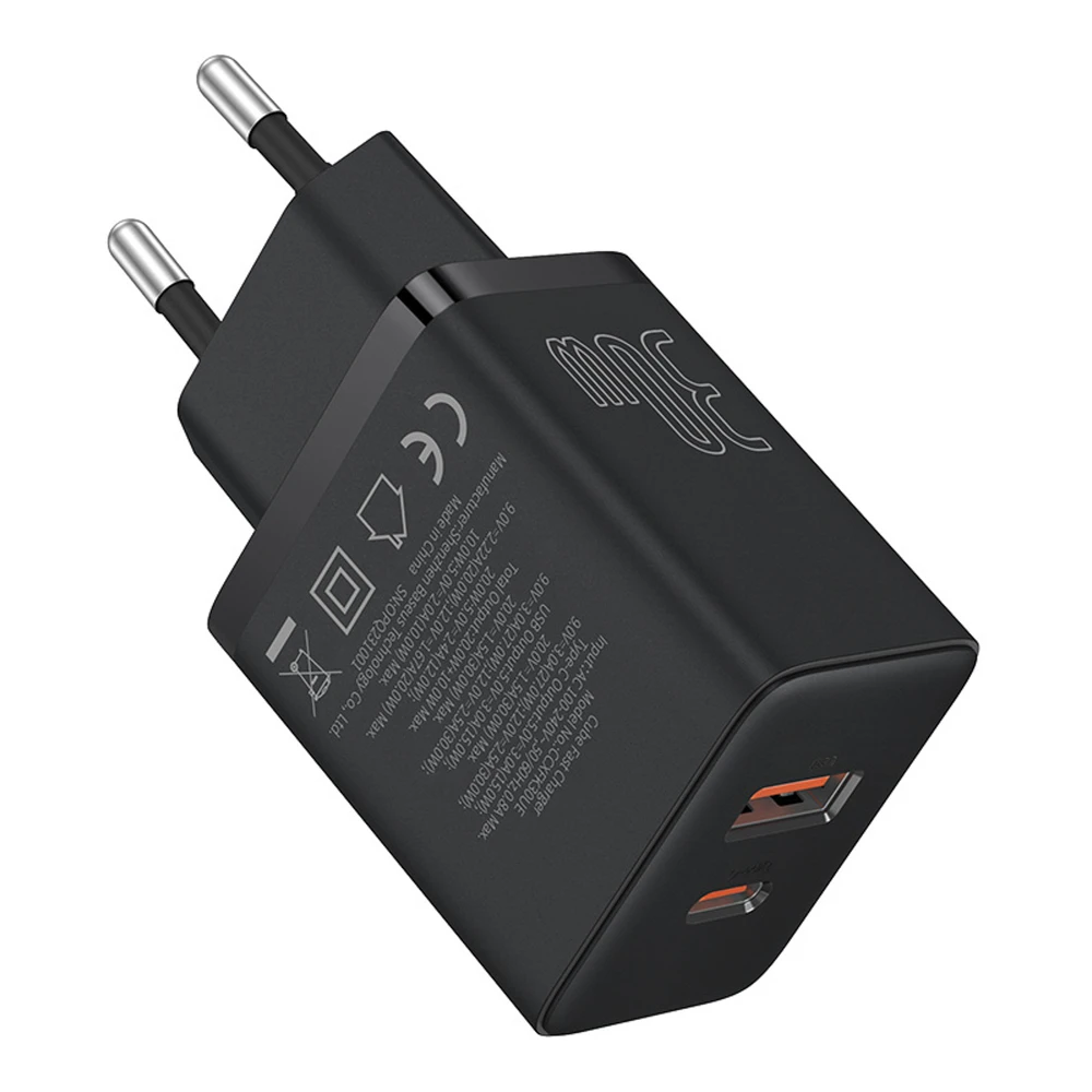 Baseus Cube Pro 30W USB-C USB-A - juoda