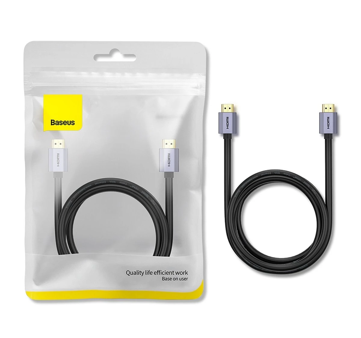 Baseus High Definition serija HDMI kabelis, 8K 1m (fekete)