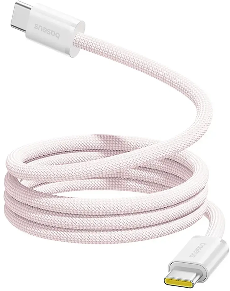 „Baseus Dynamic 4 Pro“ serijos duomenų kabelis USB-C – USB-C 100W 1m, kūdikių rožinė