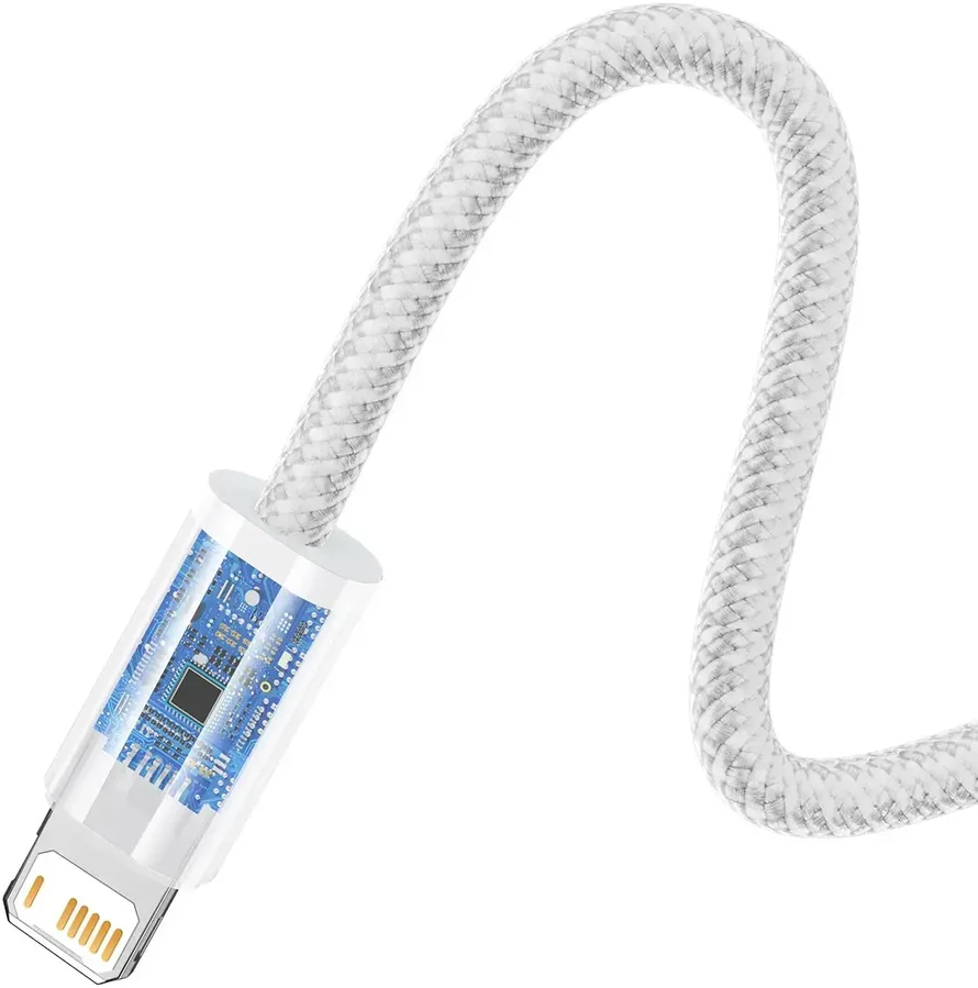 „Baseus“ – „Baseus CALD000502 Dynamic Series“ laidas USB į „Lightning“ 2,4A 2m Baltas
