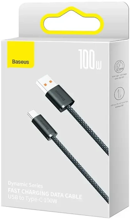 Baseus - Baseus CALD000616 Dynamic Series Fast Charging Data Cable USB - USB-C 100W 1m Gray