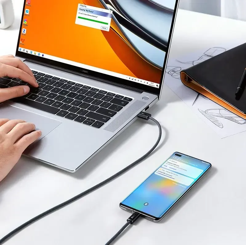 Baseus - Baseus CALD000616 Dynamic Series Fast Charging Data Cable USB - USB-C 100W 1m Gray
