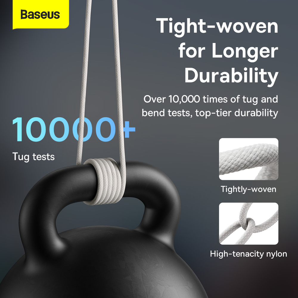 Baseus Dynamic Series USB - USB-C kabelis 100W 1m – Baltas