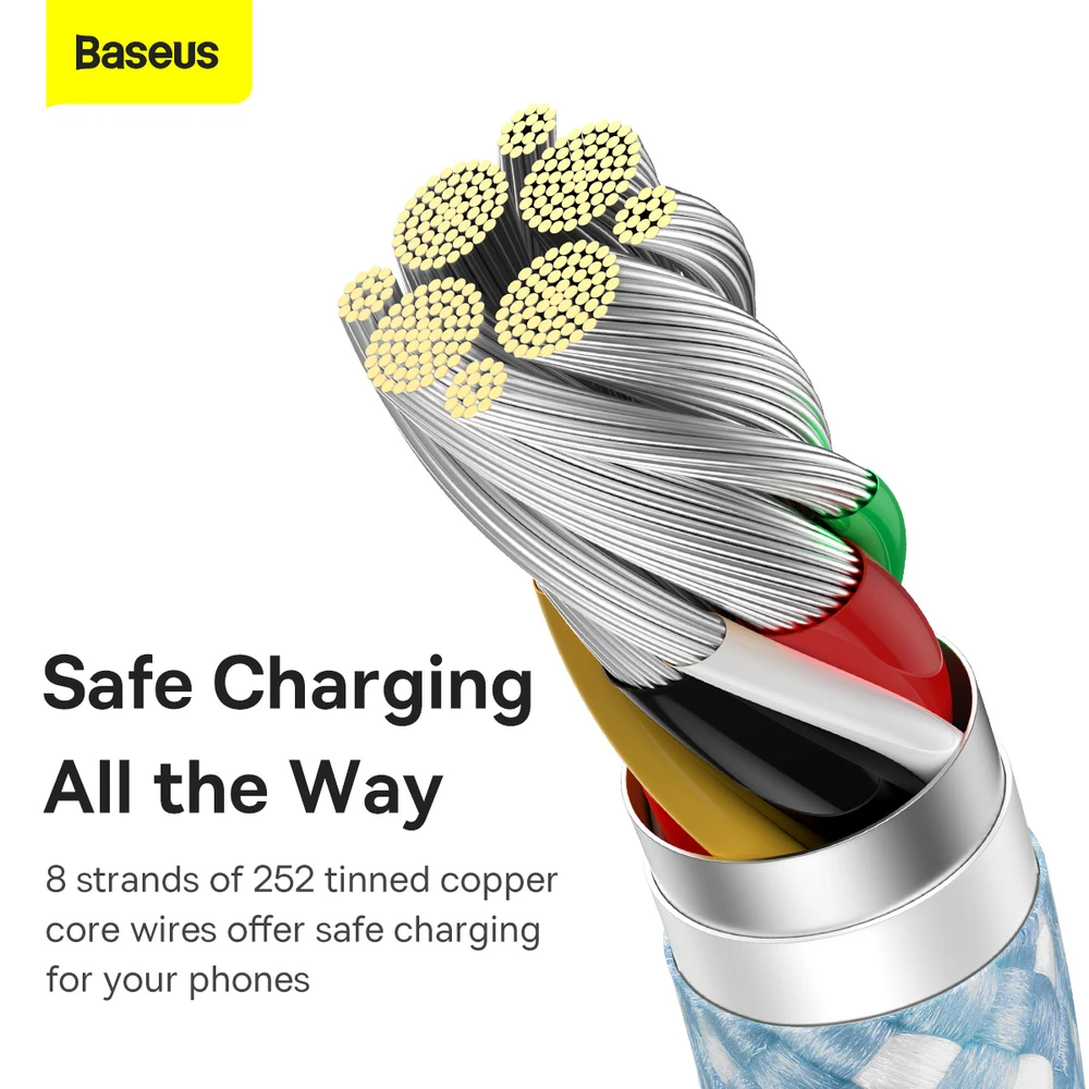 Baseus Dynamic Series USB - USB-C kabelis 100W 1m – Mėlynas
