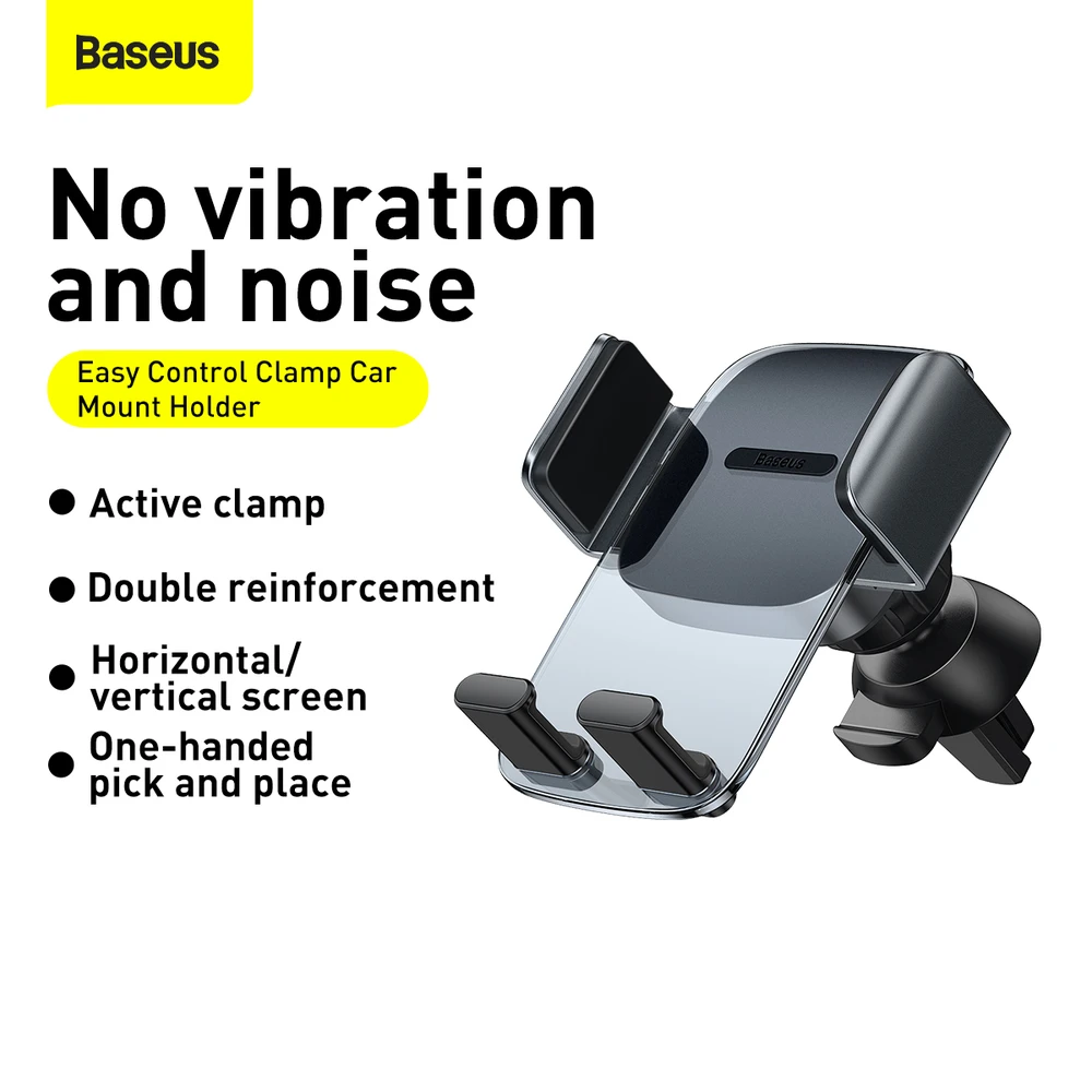 Baseus Easy Control Clamp automobilinis laikiklis - juodas