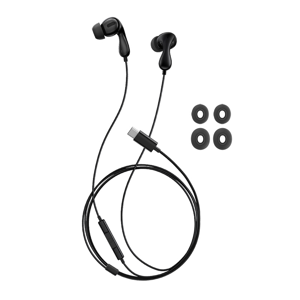 Baseus Encok CZ20 In-Ear su laidu USB-C Ausinės - Juodas