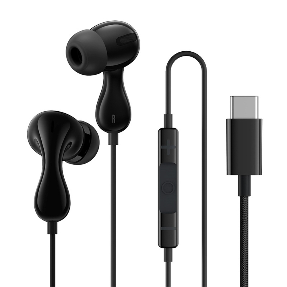 Baseus Encok CZ20 In-Ear su laidu USB-C Ausinės - Juodas