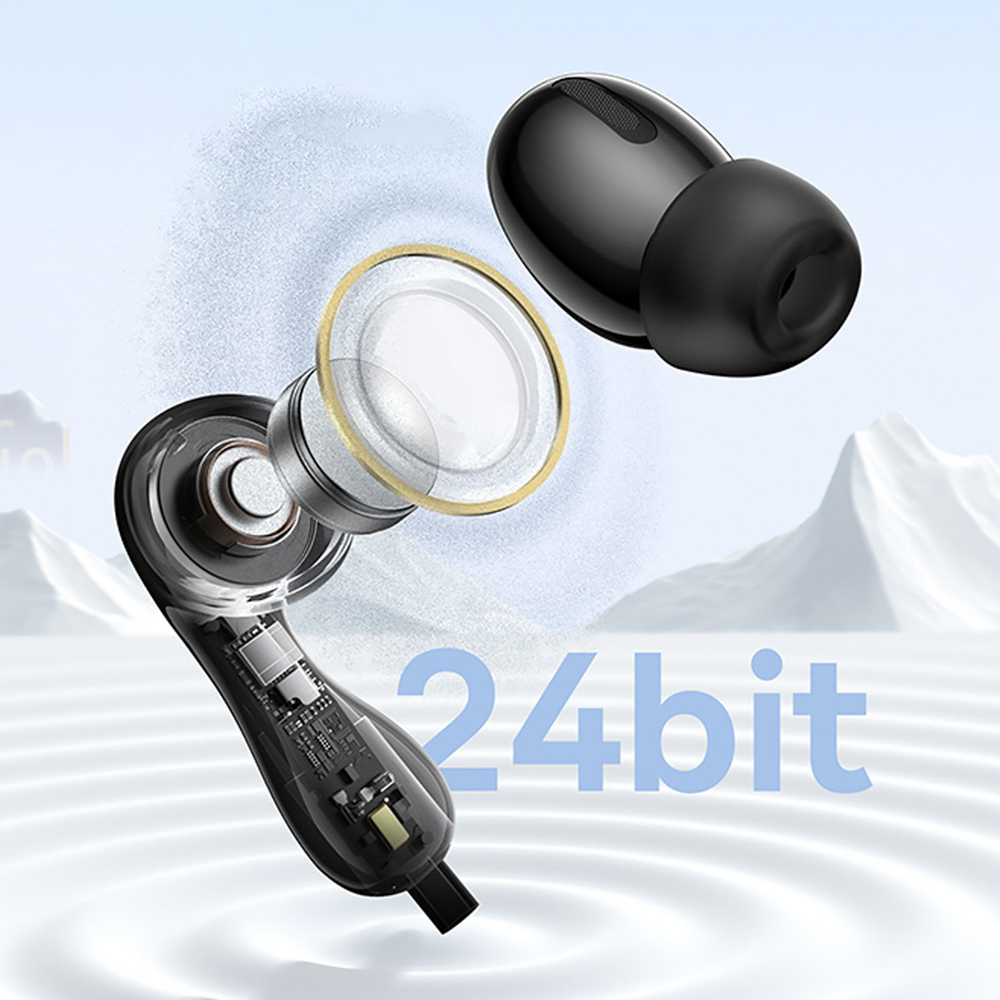 Baseus Encok CZ20 In-Ear su laidu USB-C Ausinės - Juodas