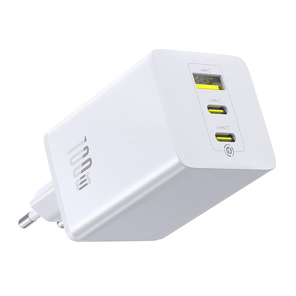 Baseus EnerFill FE11 2 x USB-C / USB-A 100W - balta