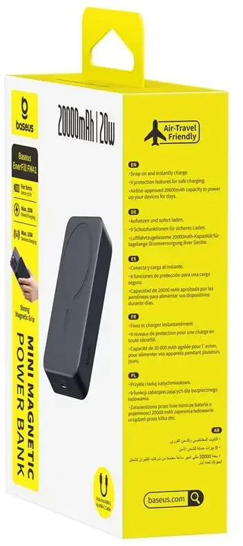 Baseus EnerFill FM41 20000 mAh 20W juoda