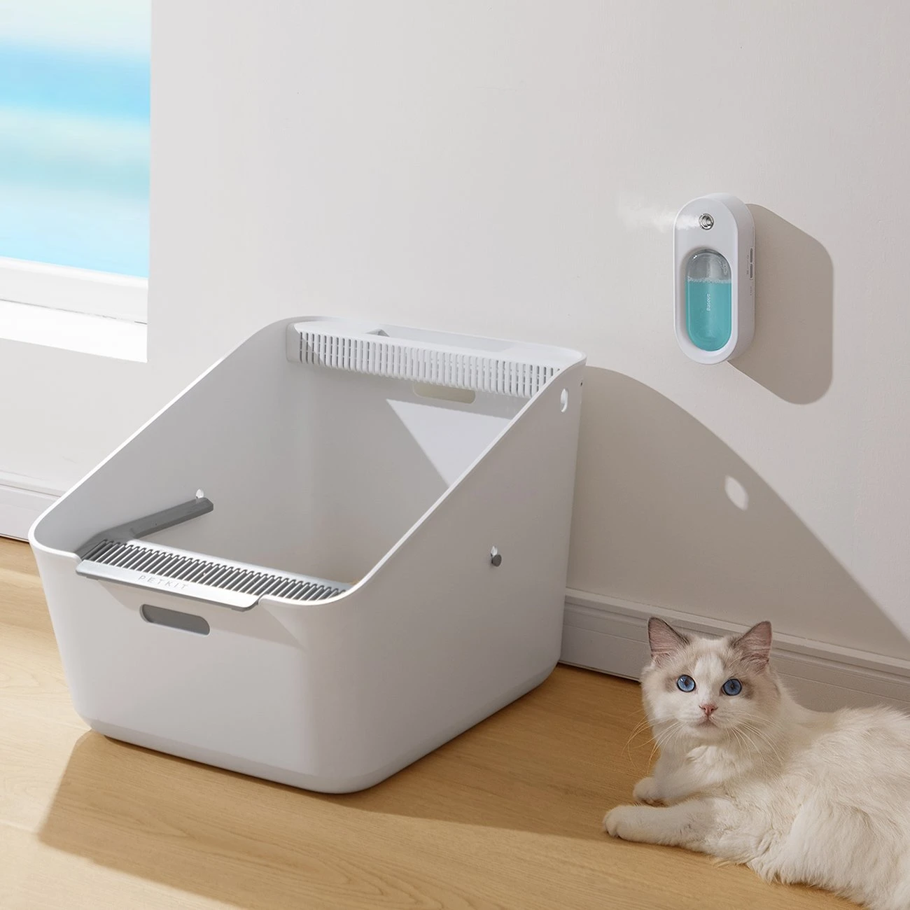Baseus Home for Pet Flora J1 Animal Odor Neutralizer, 30 dienų baterijos veikimo laikas, 1500 mAh Baltas (ACFJ000002)
