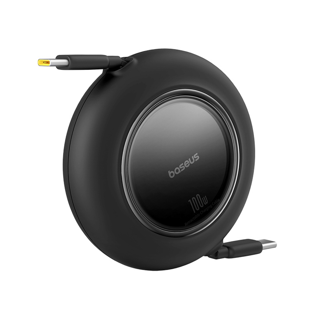 Kabelis Baseus Free2Pull Mini 100W ištraukiamas USB-C - USB-C 2m - juodas