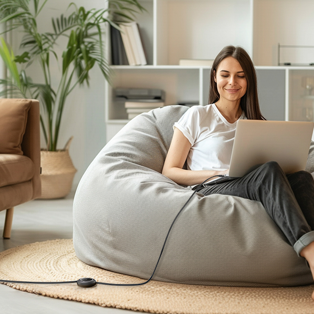 Kabelis Baseus Free2Pull Mini 100W ištraukiamas USB-C - USB-C 2m - juodas