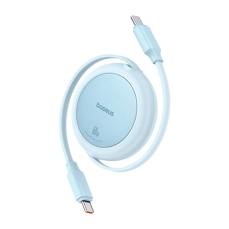 Baseus Free2Pull Mini USB-C į USB-C 60 W USB kabelis, 1m (mėlynas)