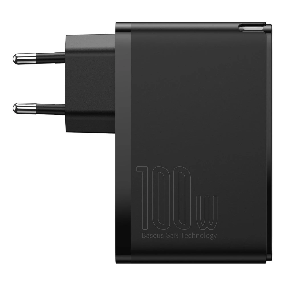 Greitas kelioninis Baseus GaN2 Pro įkroviklis 2x USB + 2x USB-C, 100W, EU (juodas)