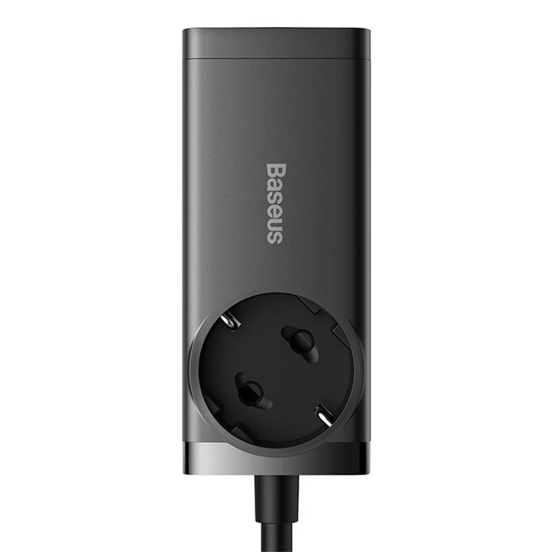 Įkroviklis Baseus GaN3 Pro Desktop Powerstrip AC/2xType-C/2xUSB 65W juodas PSZM000901