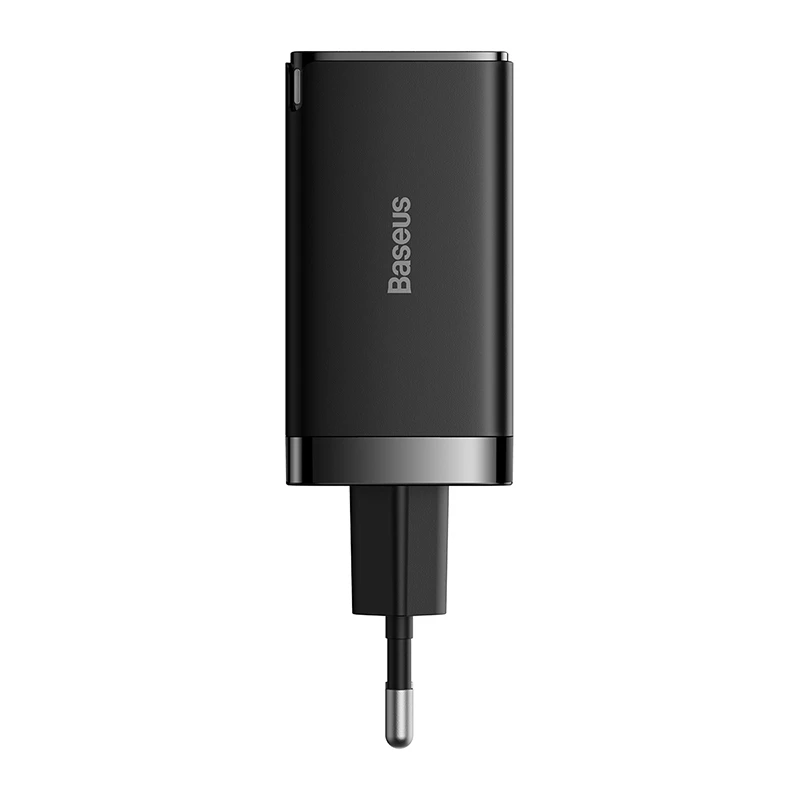 Baseus GaN5 Pro sieninis įkroviklis 2xUSB-C + USB 65W Juodas