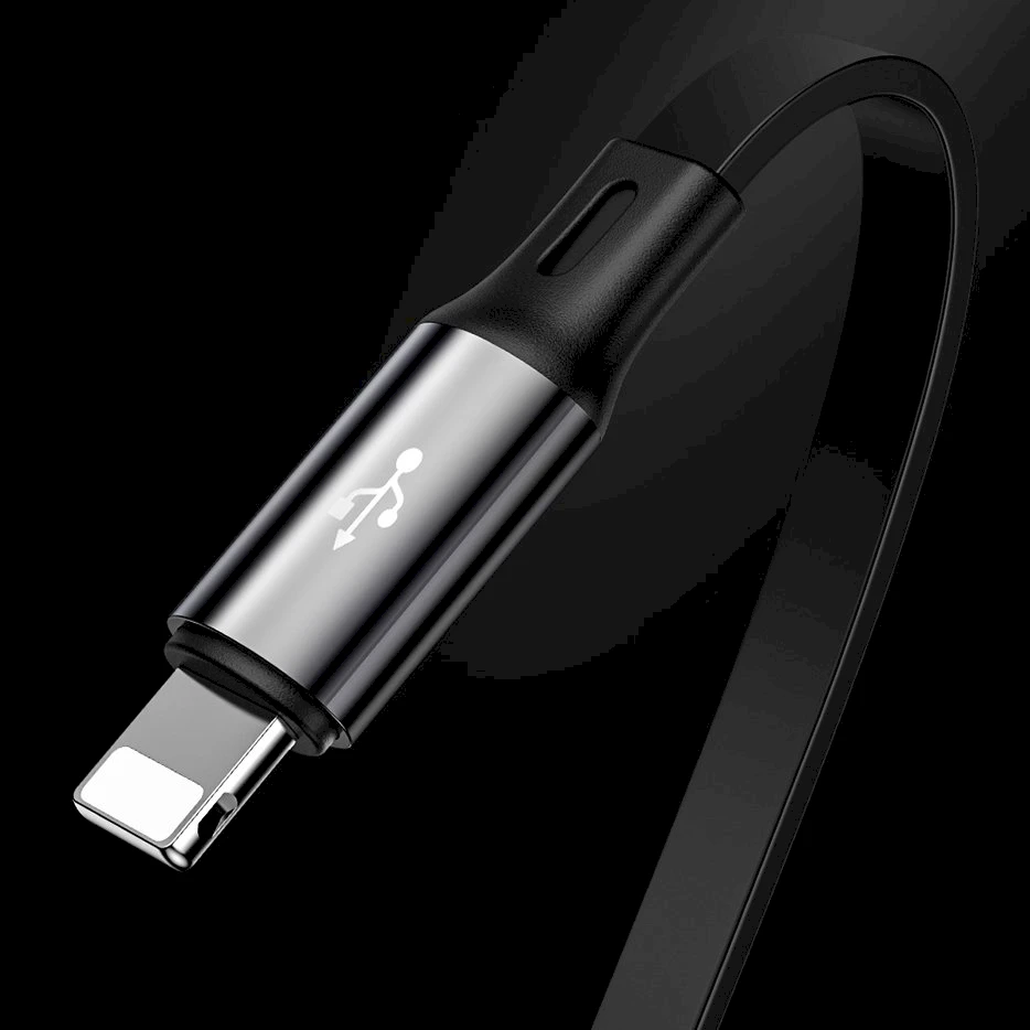 USB kabelis Baseus Golden Loop Three-in-One Micro+Lightning+Type-C 3.5A 1.2m juodas CAMLT-JH01