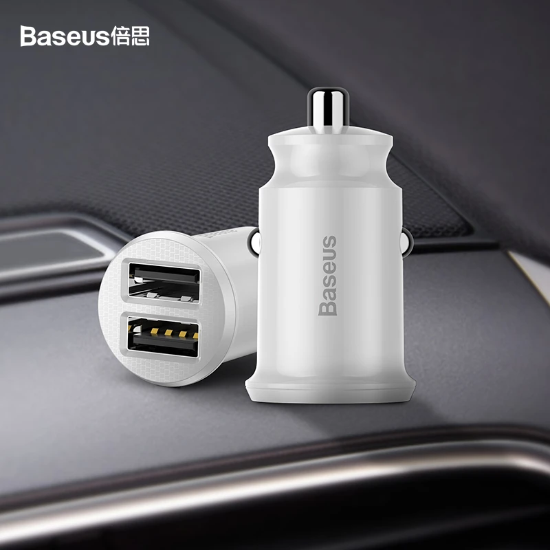 Įkroviklis Baseus Grain 3.1A Baltas
