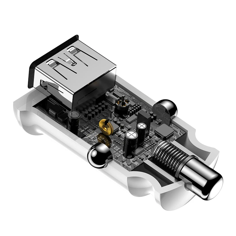 Įkroviklis Baseus Grain 3.1A Baltas