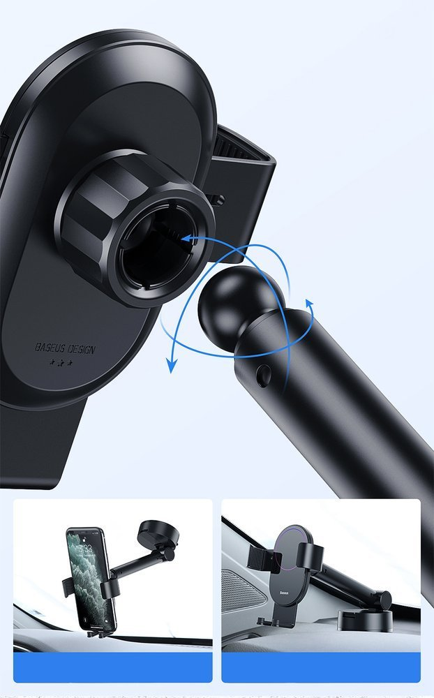 Automobilinis laikiklis Baseus Simpslism - Juodas