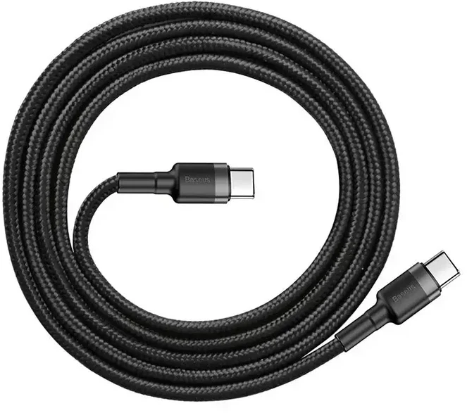 Baseus Cafule kabelis USB-C PD 2.0 QC 3.0 60W 2m - Pilka / Juoda