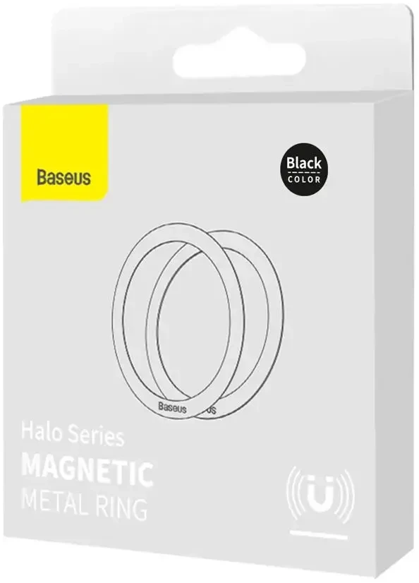 Baseus magnetinis halso žiedas telefonams, MagSafe (juodas)