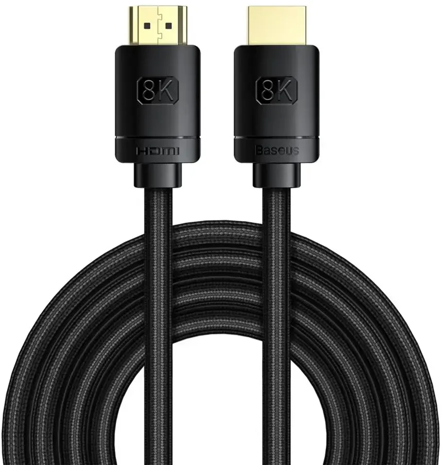 Kabelis HDMI-HDMI kištukai 3.0m (HDMI 2.1) juodas 8K 60Hz 48Gbps / 4K 120Hz, BASEUS