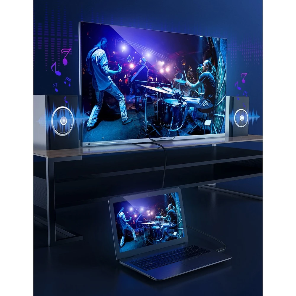 Baseus High Definition Series HDMI 2.0 kabelis 4K 60Hz 0.75m – juodas