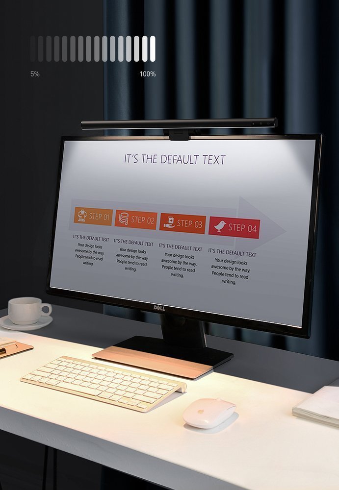 Baseus I-Wok lempą monitoriui su jutikliniu skydeliu - juoda
