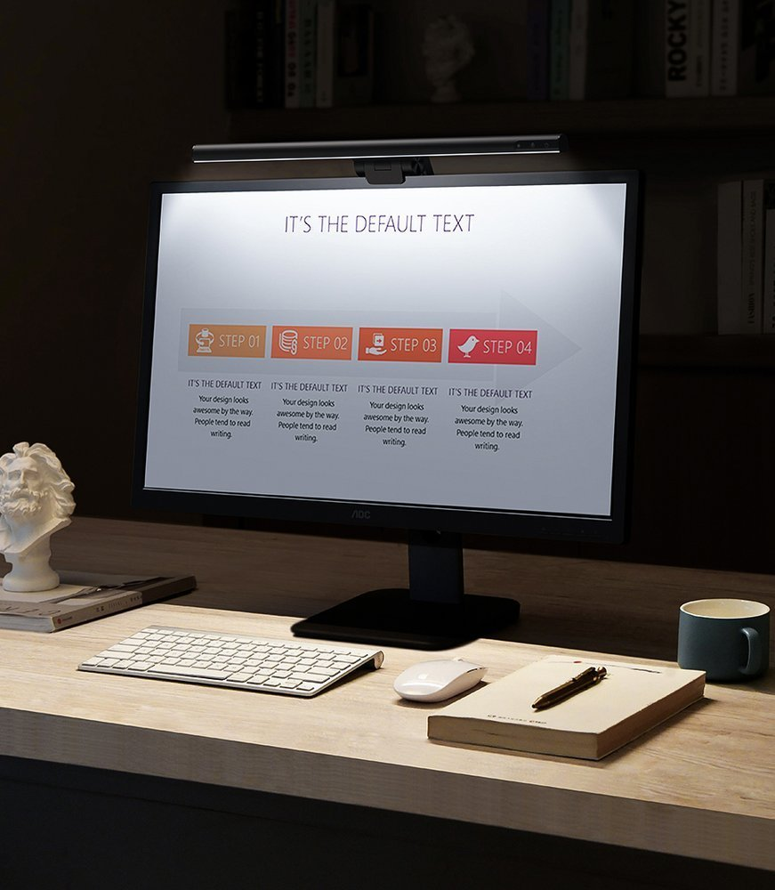 Baseus I-Wok lempą monitoriui su jutikliniu skydeliu - juoda