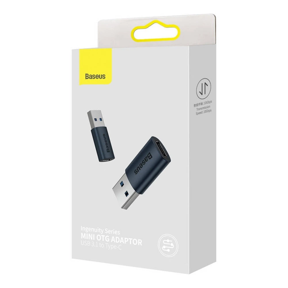 Baseus Ingenuity USB-A – USB-C OTG adapteris - Mėlynas