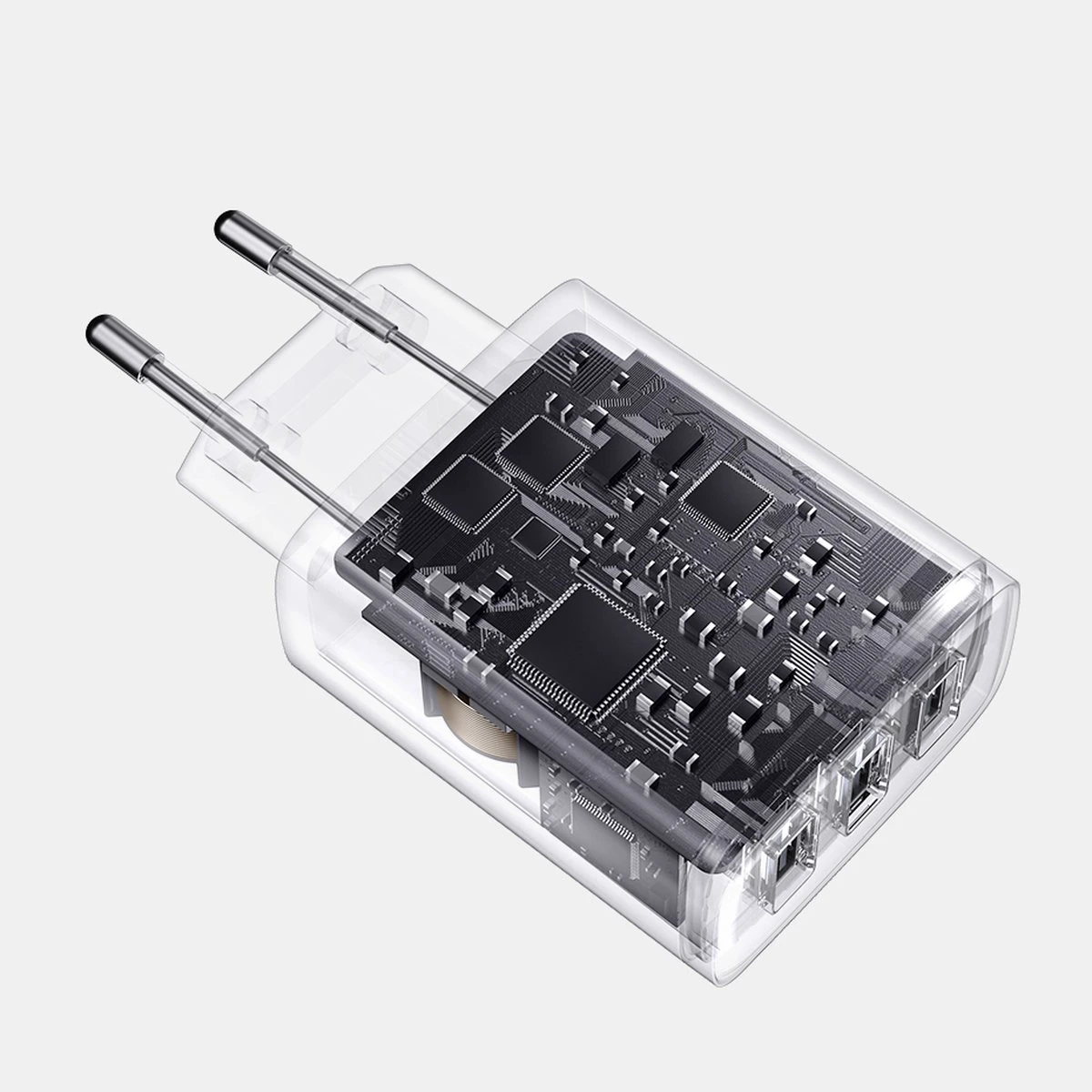 Baseus Sieninis įkroviklis 17W 3xUSB 3.4A, juodas