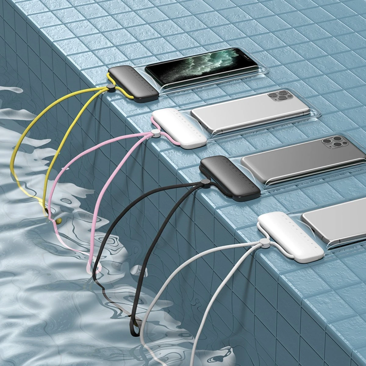 Baseus Universalus vandeniui nepralaidus IPX8 dėklas telefonams iki 7.2"