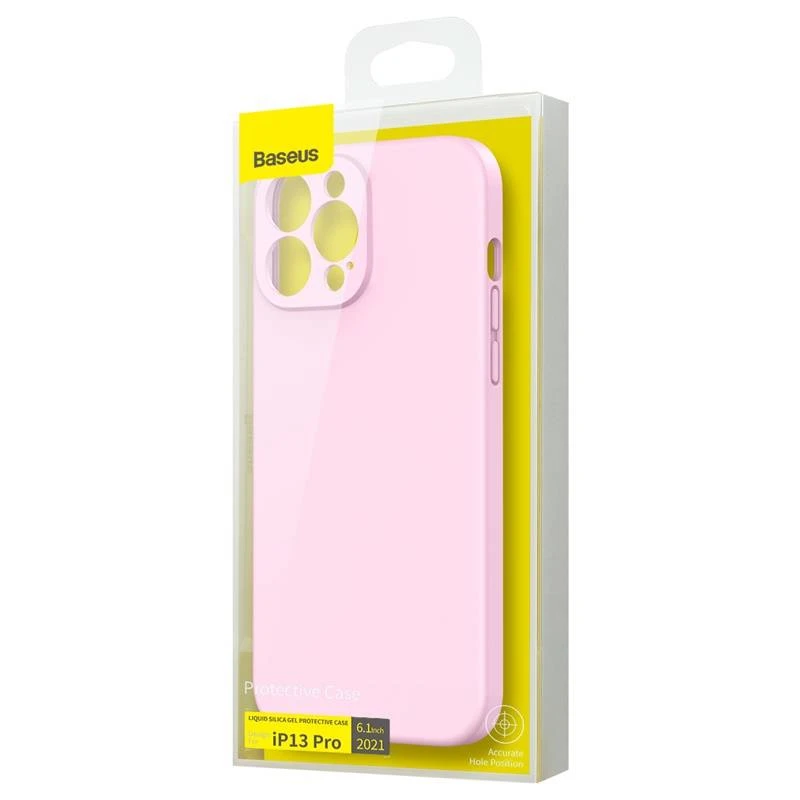 Baseus telefono dėklas iPhone 13 Pro, rožinis