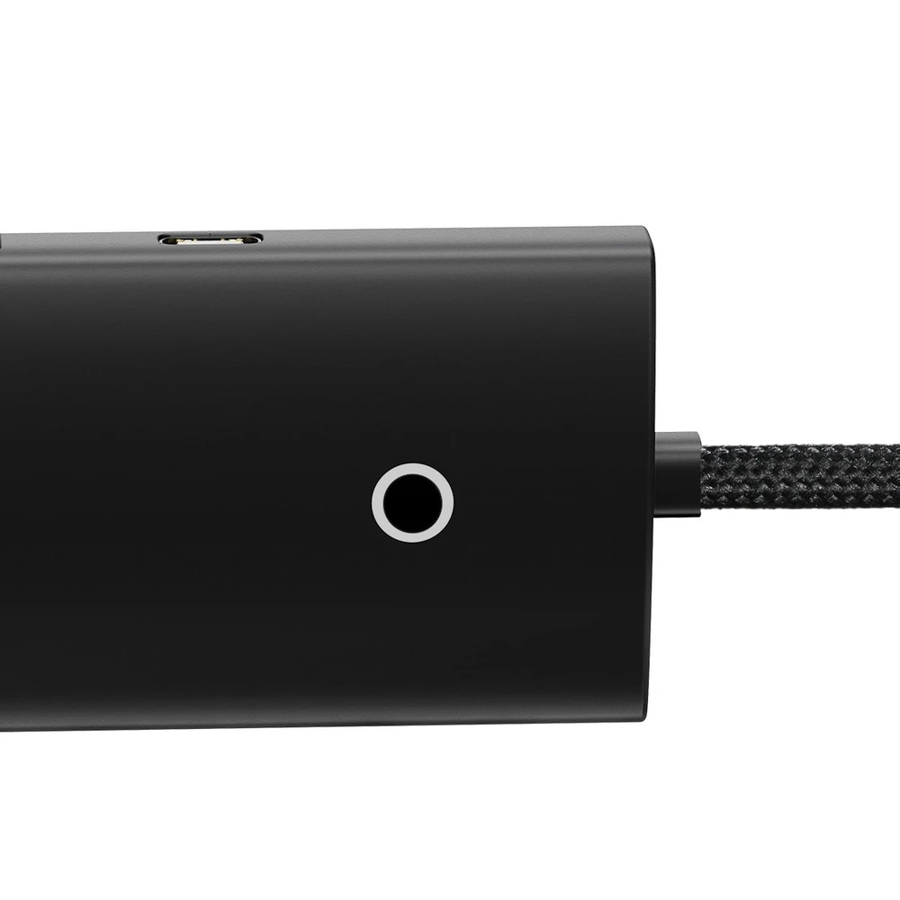 Baseus Lite serijos šakotuvas 4in1 USB-C - 4 x USB 3.0 + USB-C 1m – Juodas
