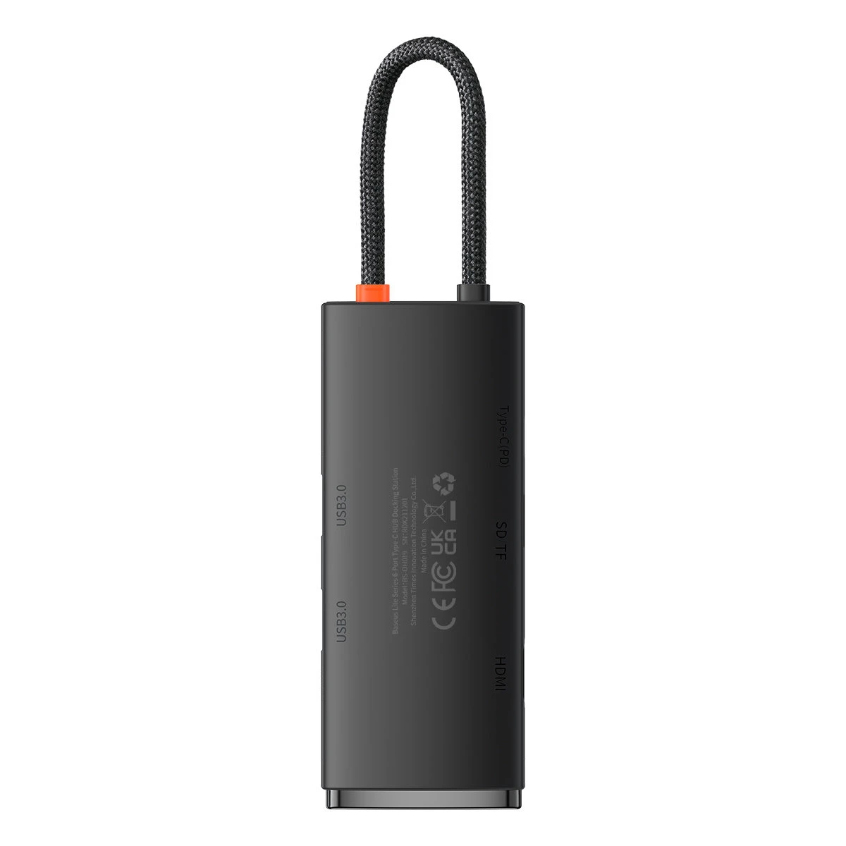 Jungčių stotelė / adapteris USB C kištukas - 2xUSB3.0, HDMI, USB C PD (krovimo), SD/Micro SD lizdai BASEUS