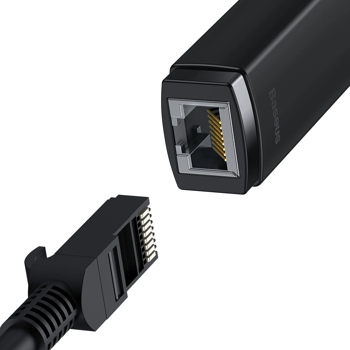Baseus Adapteris tinklo USB A - RJ45 100Mbit/s, juodas