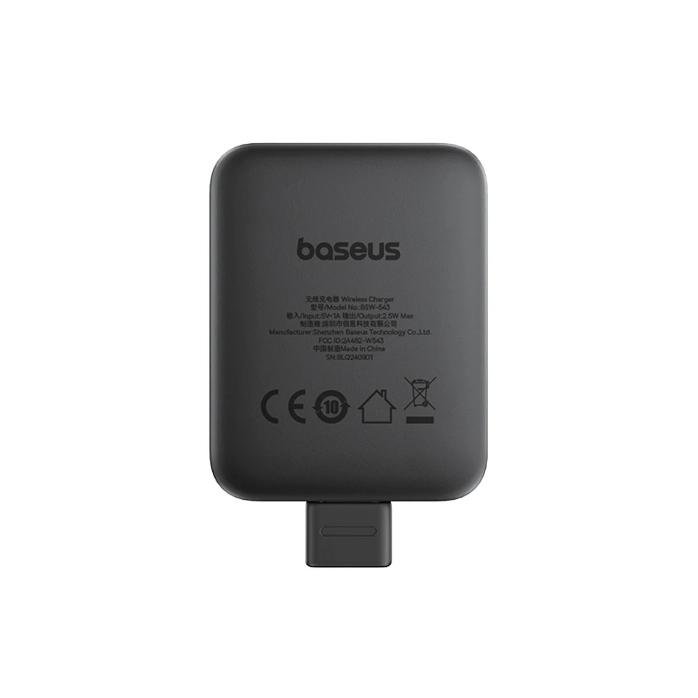 Baseus MagPro 2.5W Magnetic belaidis įkroviklis skirtas Apple Watch - juodos spalvos