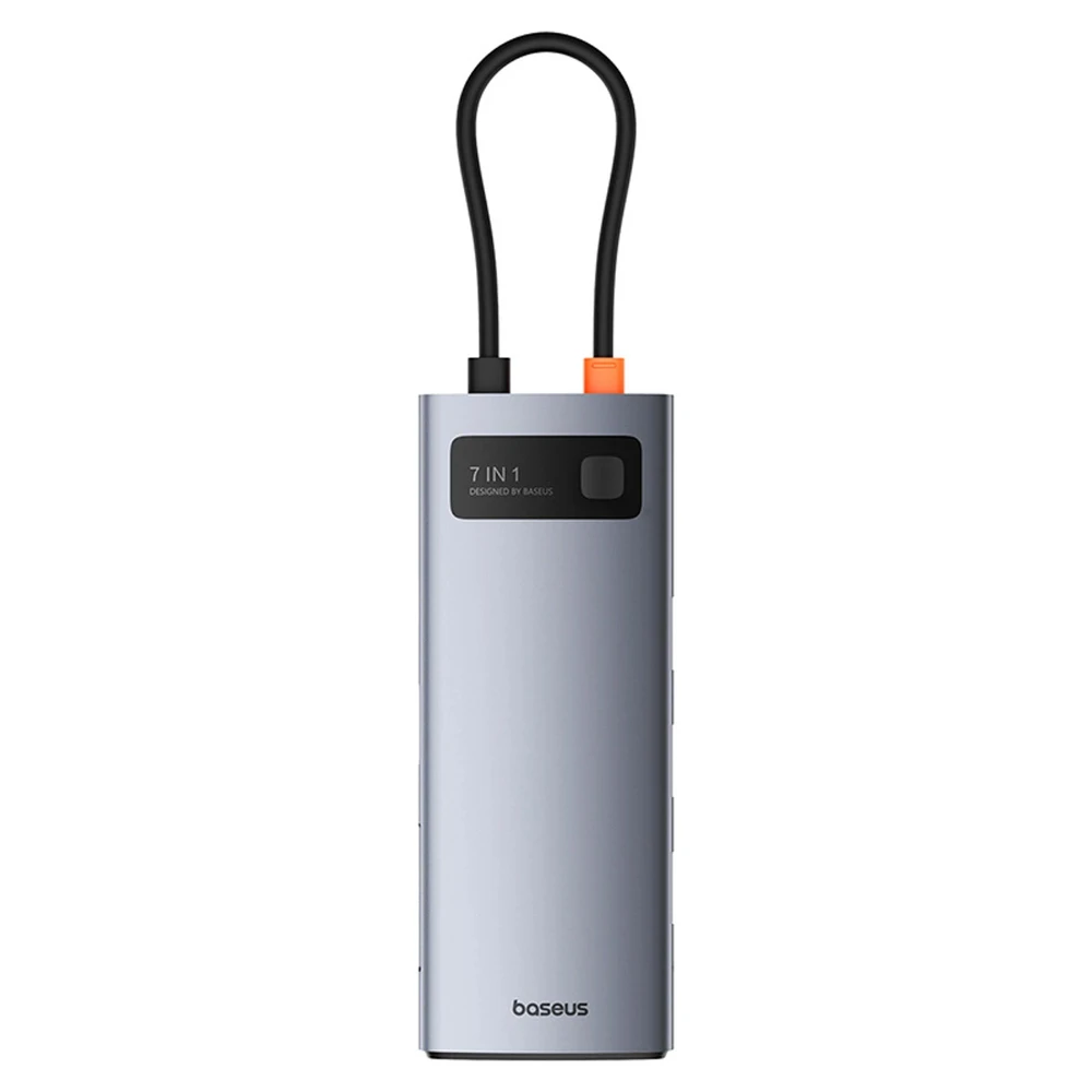 Baseus 7-in-1 adapteris su integruotu laidu