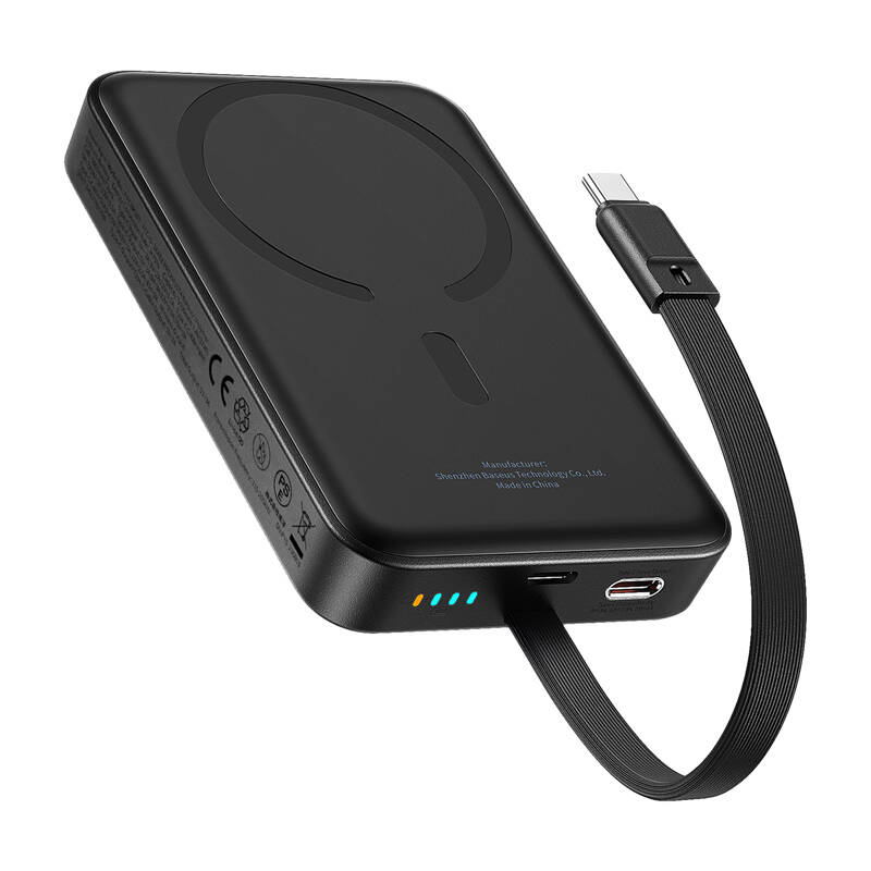 Baseus Mini 10000mAh 30W Magnetic Powerbank (juodas) Bayern Edition